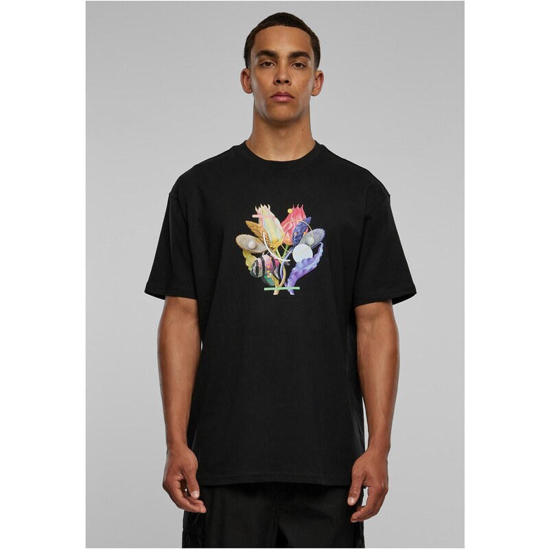 Mister Tee Černé tričko Coral Oversize