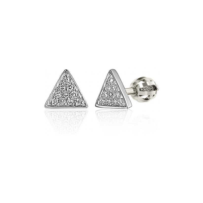 Gems, Geometrické pecky Parvati, bílé zlato s brilianty, 585-38-3-8007 110945097