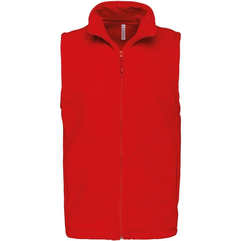 Kariban LUCA Red pánská fleecová vesta S