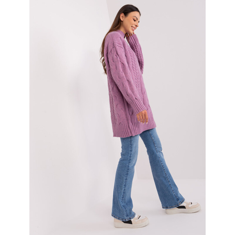 Wool Fashion Italia Sweater-AT-SW-2367-1.35P-purple