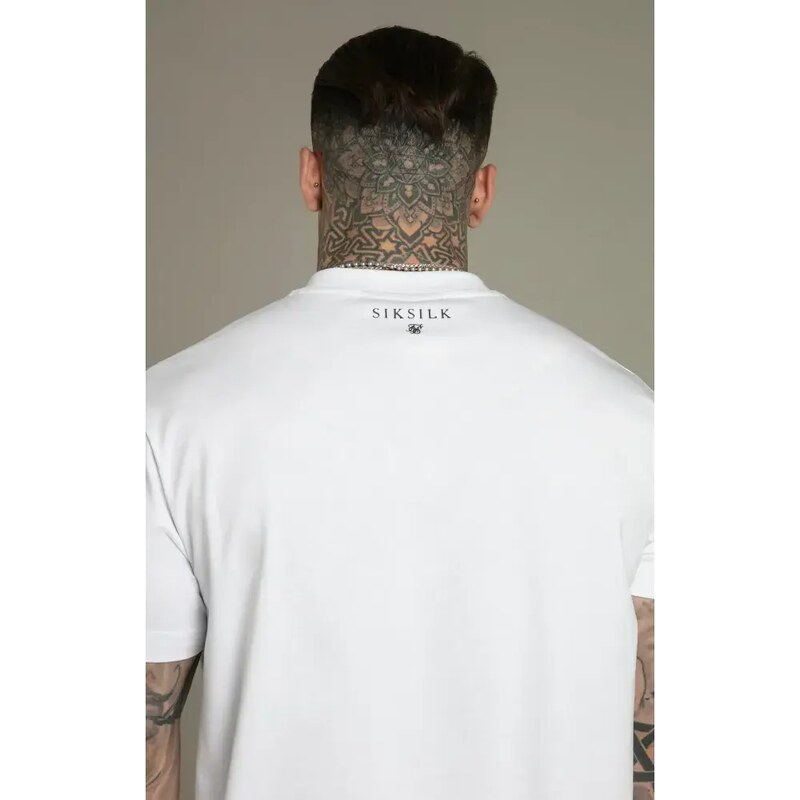 Tričko SIKSILK 2-pack Oversized white/black