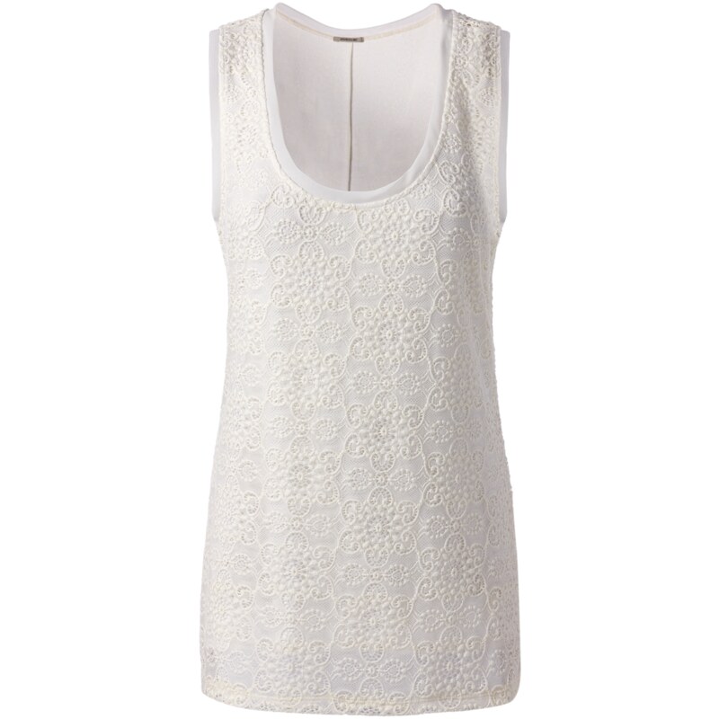 Intimissimi Lace Tank-Top with Georgette Edging