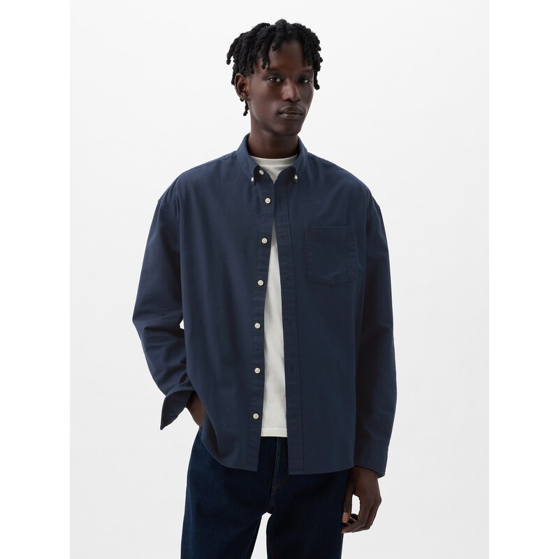 GAP Pánská Košile oxford logo oversize 887258-01