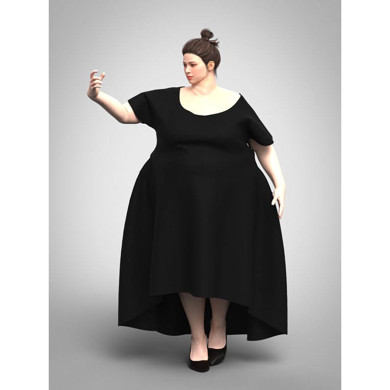 SPOLEČENSKÉ ŠATY MÍŠA/PLUS SIZE NA MÍRU