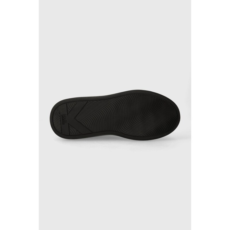 Kožené sneakers boty Karl Lagerfeld KAPRI KUSHION černá barva, KL52634