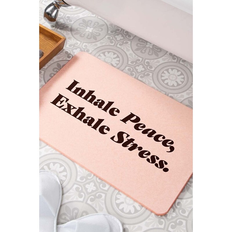 Koupelnový kobereček Artsy Doormats Inhale Peace Exhale