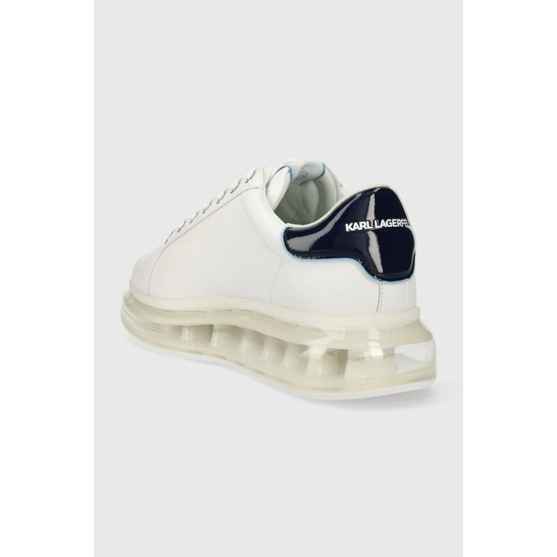 Kožené sneakers boty Karl Lagerfeld KAPRI KUSHION bílá barva, KL52634