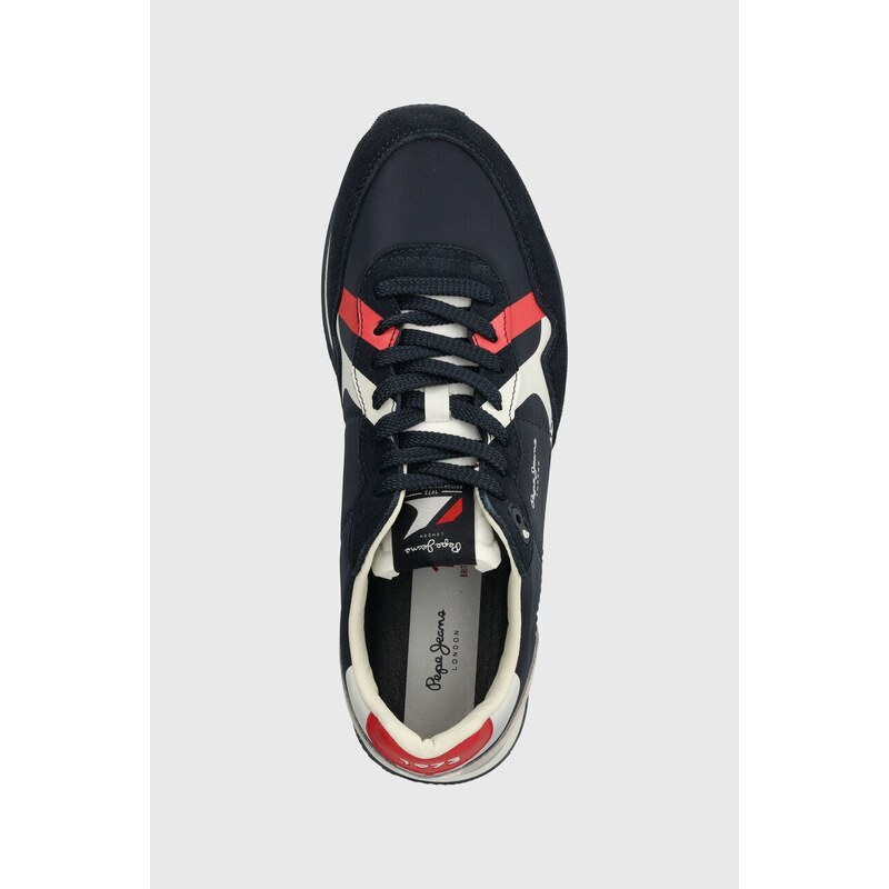 Sneakers boty Pepe Jeans PMS40007 tmavomodrá barva, BRIT ROAD M