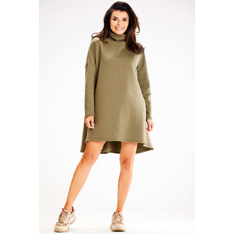 Awama Womans Dress A609 Khaki