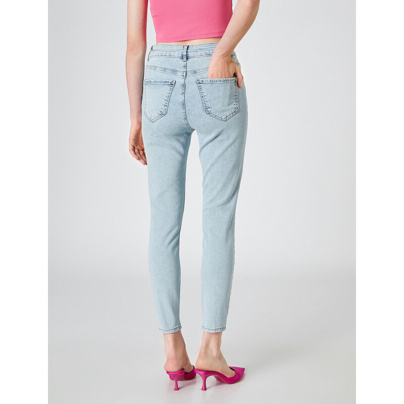 Koton Skinny Leg Jeans Trousers Slim Fit High Waist - Carmen Jean