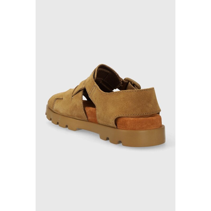 Semišové sandály Camper Brutus Sandal dámské, hnědá barva, K201397.006