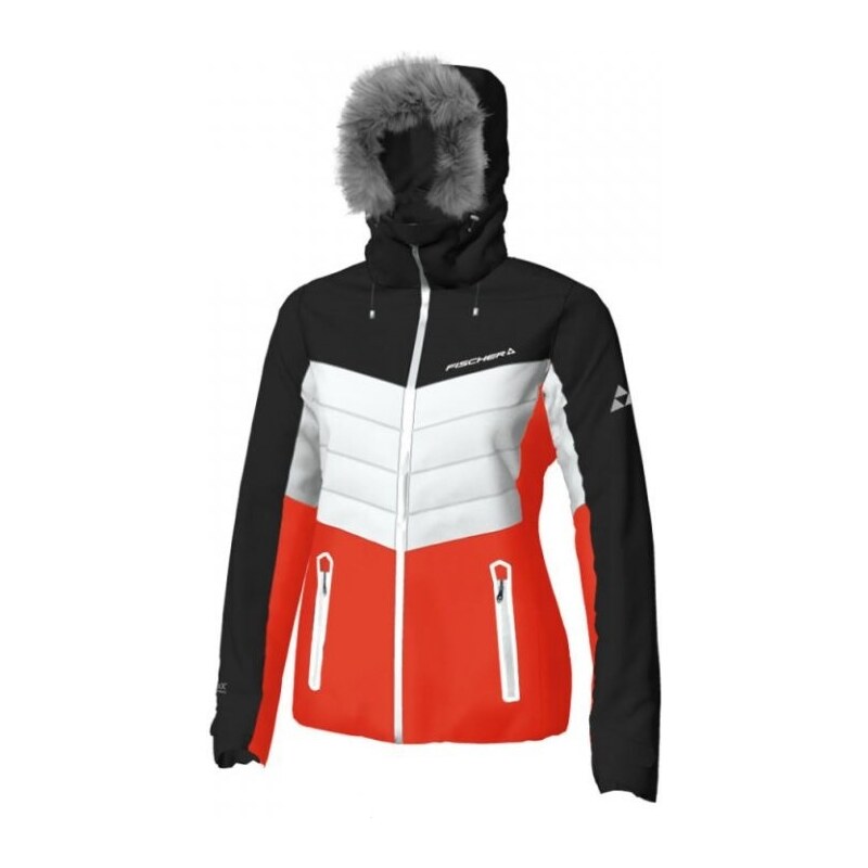 Bunda lyžařská Fischer Alpbach Velikost: 34 černá/bílá/oranžová 88503229