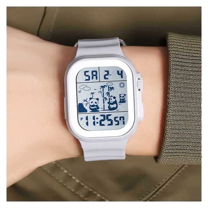 Sportovní digitální hodinky Skmei PANDA 2247-WHI