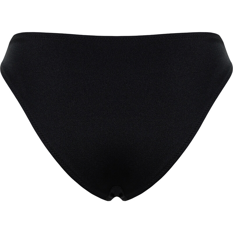 Trendyol Black Regular Bikini Bottom with Accessories