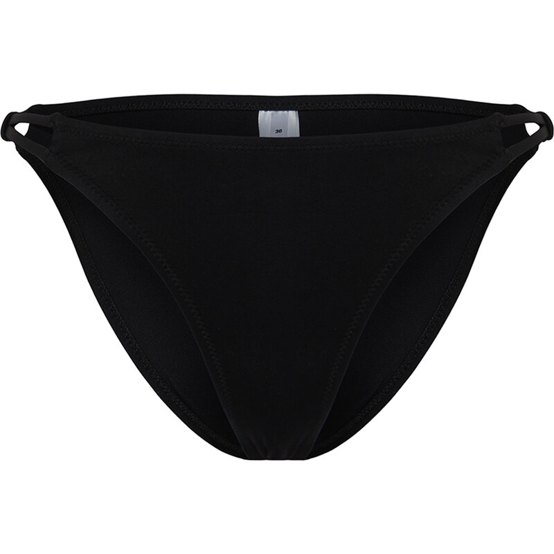 Trendyol Black Knotted Regular Bikini Bottom