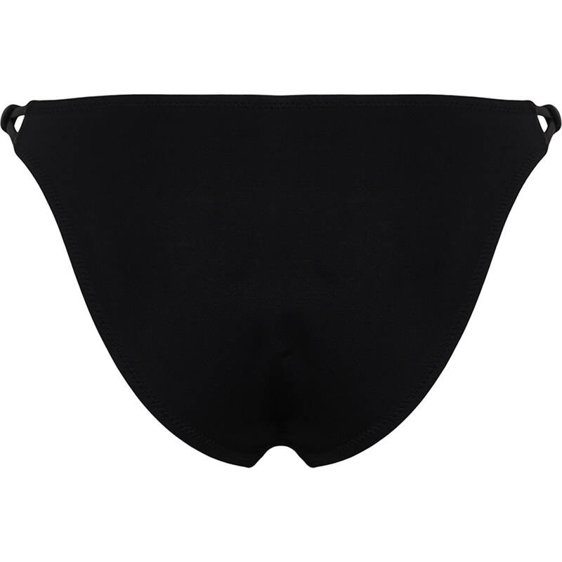 Trendyol Black Knotted Regular Bikini Bottom