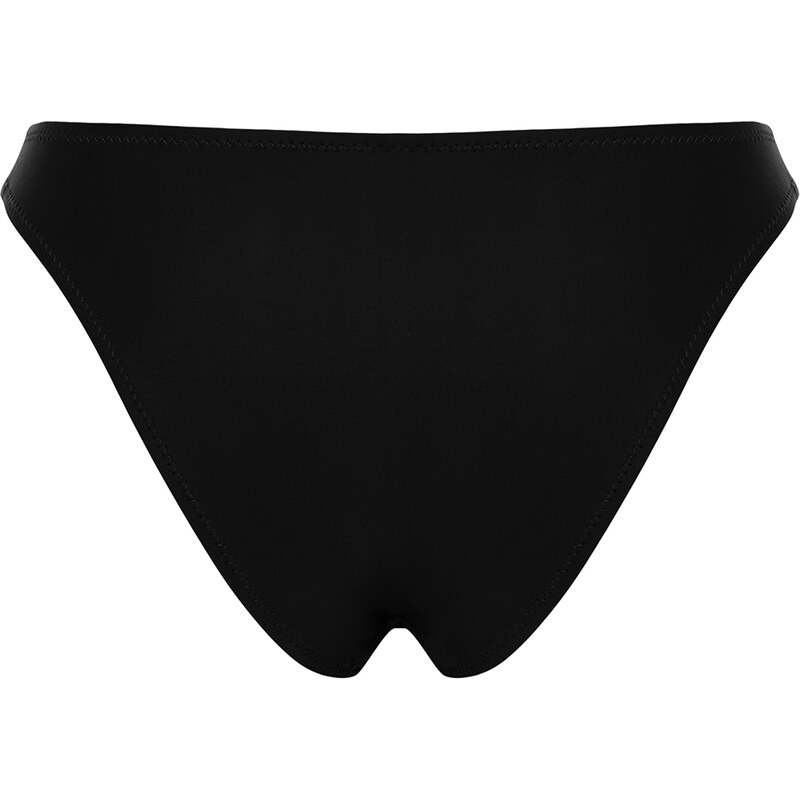 Trendyol Black Regular Bikini Bottom