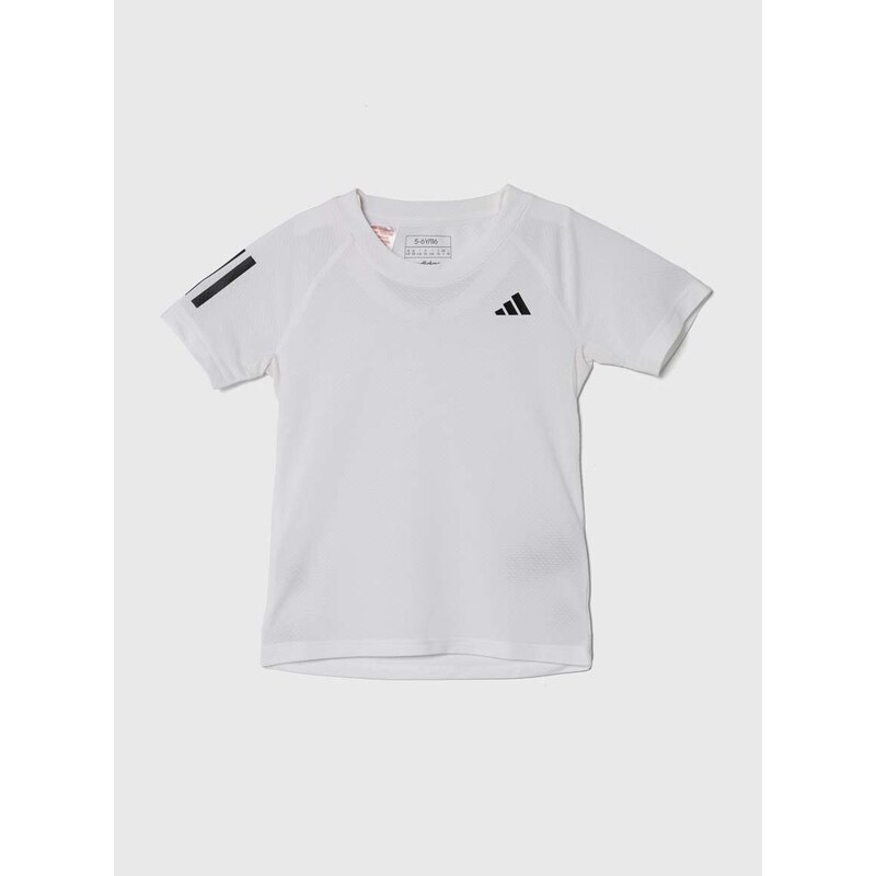 Dětské tričko adidas Performance bílá barva, s potiskem