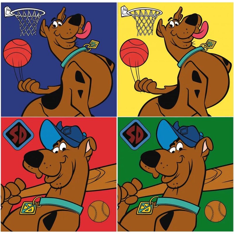 ARIAshop Chlapecký ručník Scooby Doo zelený 30 * 30