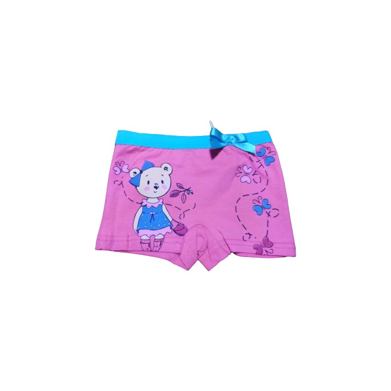 ARIAshop Dívčí kalhotky boxerky růžové 92/98