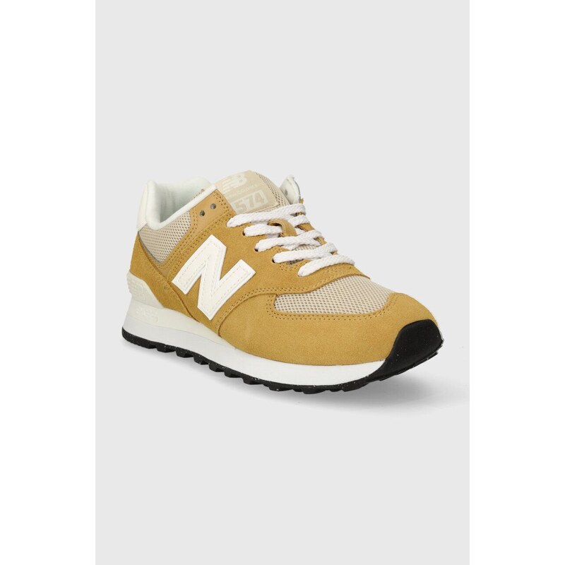 Sneakers boty New Balance 574 hnědá barva, U574PBE