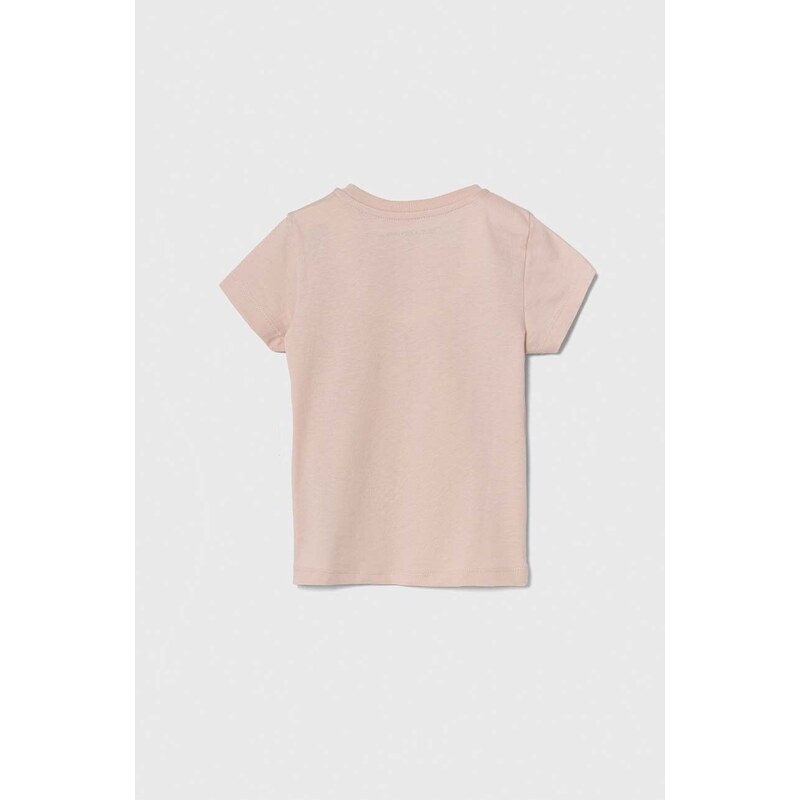 Dětské bavlněné tričko Calvin Klein Jeans 2-pack růžová barva