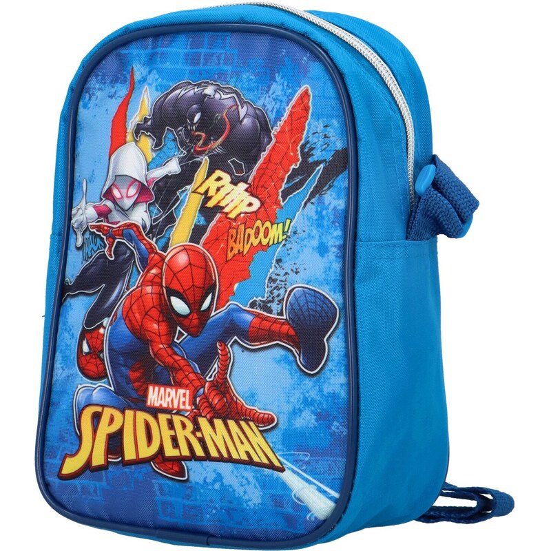 Setino Dětská veselá crossbody taška Spiderman, modrá