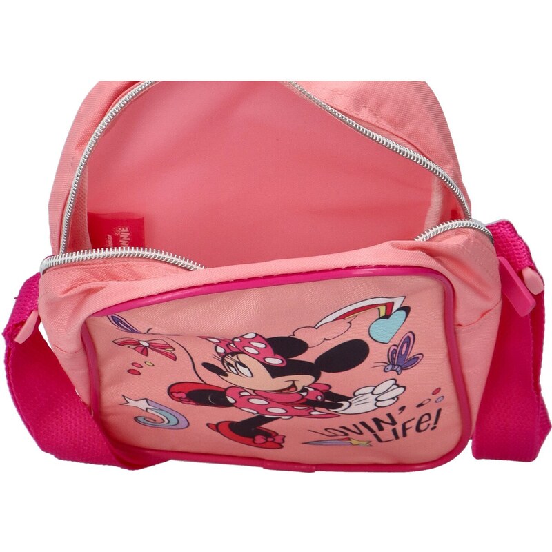 Setino Dětská veselá crossbody taška Minnie, růžová