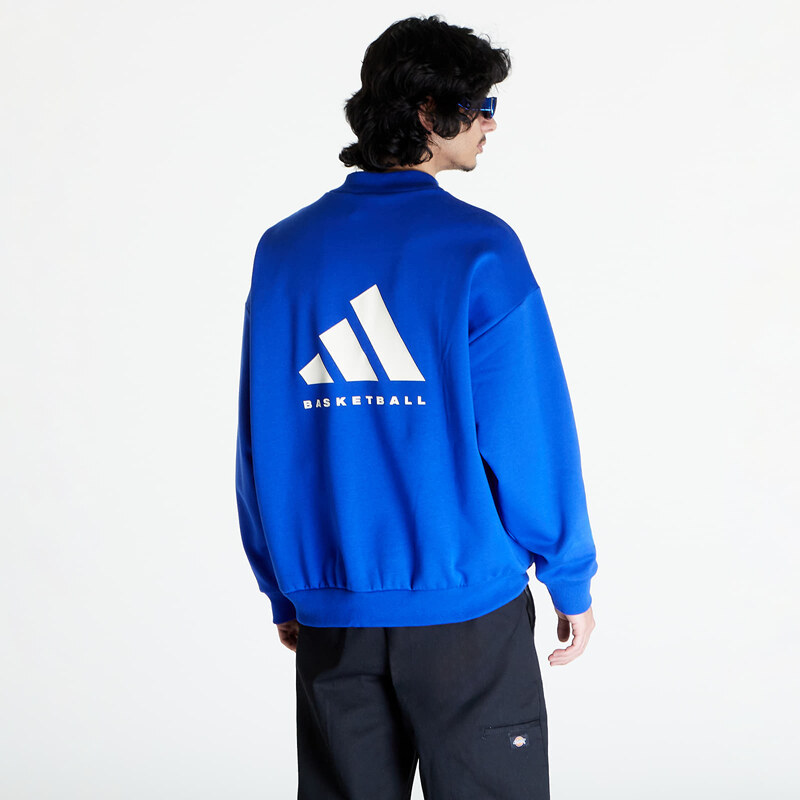 adidas Performance adidas One Fleece Basketball Crewneck Sweatshirt UNISEX Lucid Blue