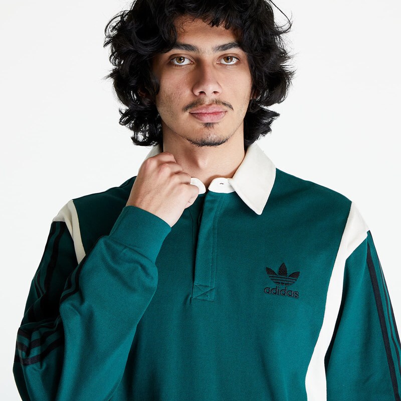 adidas Originals Pánská košile adidas Rugby Shirt Collegiate Green