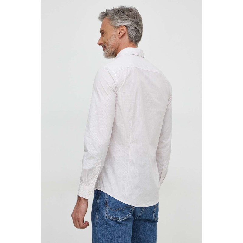 Bavlněná košile Pepe Jeans bílá barva, regular, s límečkem button-down