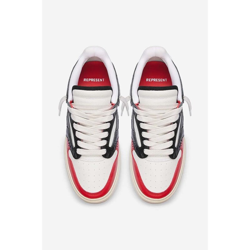 Kožené sneakers boty Represent Reptor Low M12049-254 červená barva