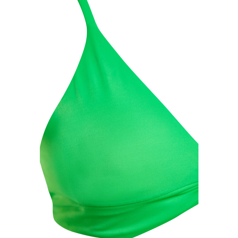 Trendyol Green Triangle Knot Bikini Top