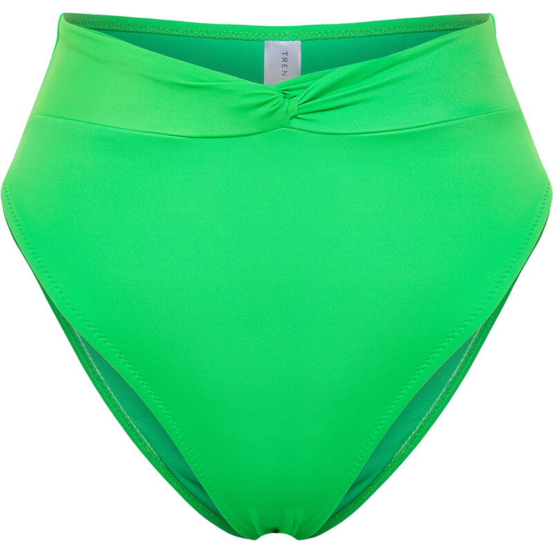 Trendyol Green Knot High Waist Brazilian Bikini Bottom