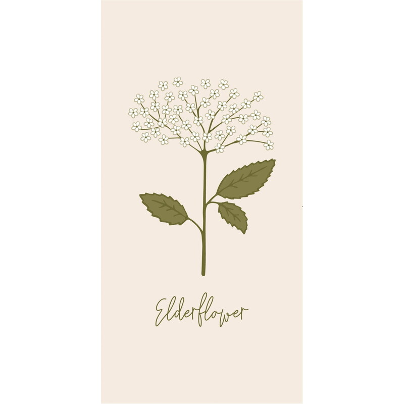 IB LAURSEN Papírové ubrousky Elderflower – 16 ks