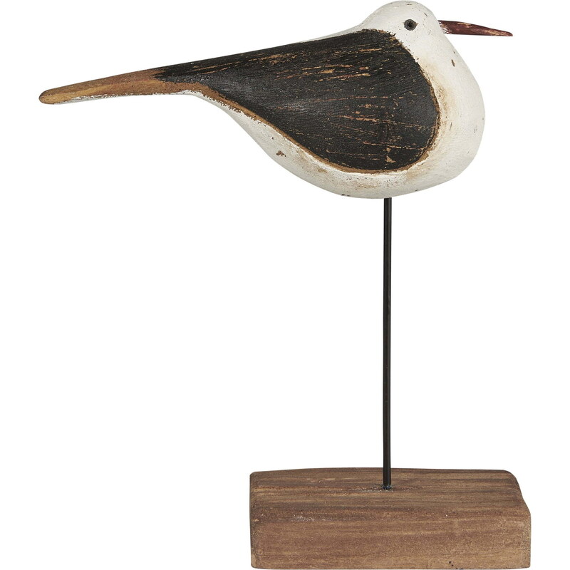 IB LAURSEN Dřevěná dekorace Bird Nautico 20 cm