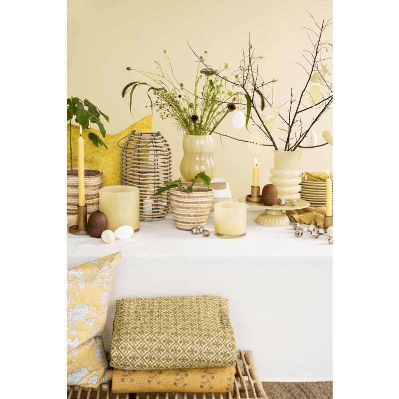 IB LAURSEN Vysoká svíčka Rustic Yellow 29 cm