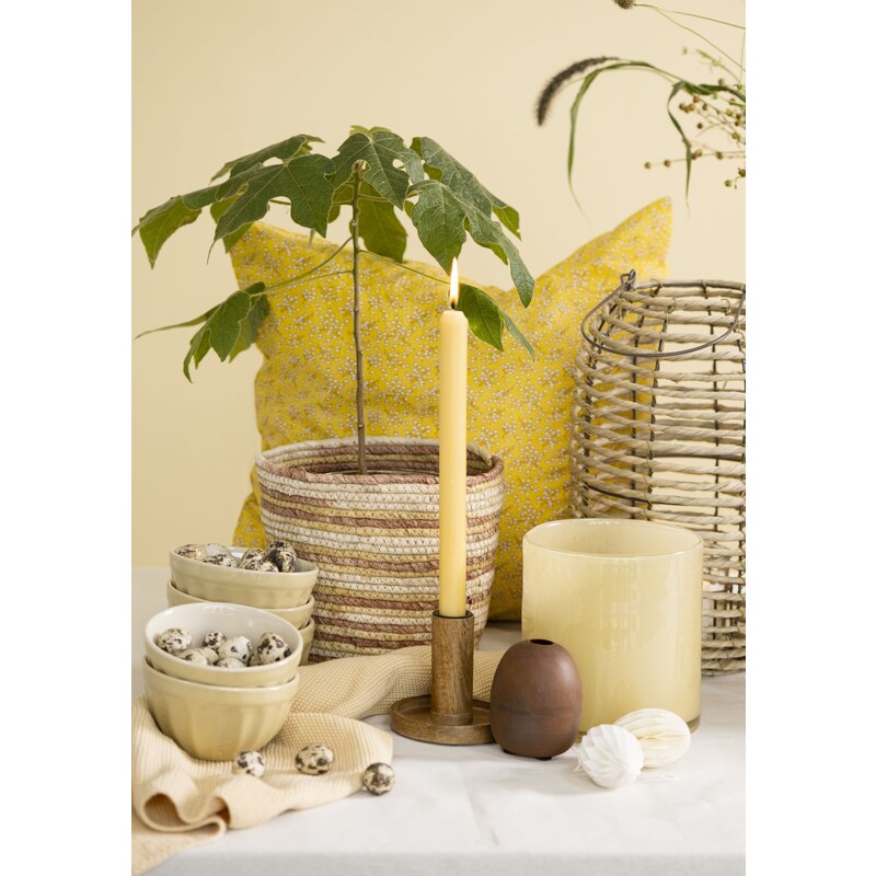 IB LAURSEN Vysoká svíčka Rustic Yellow 29 cm