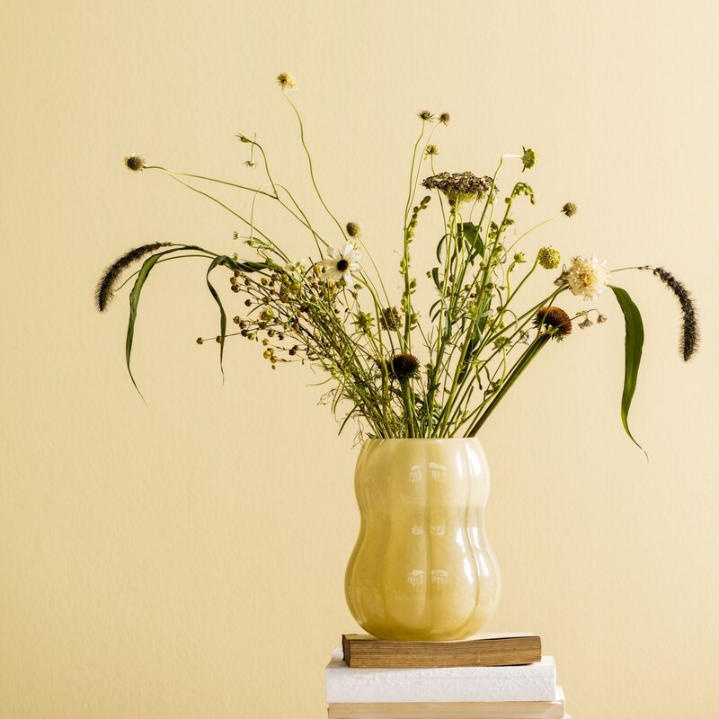 IB LAURSEN Skleněná váza Veneto Yellow