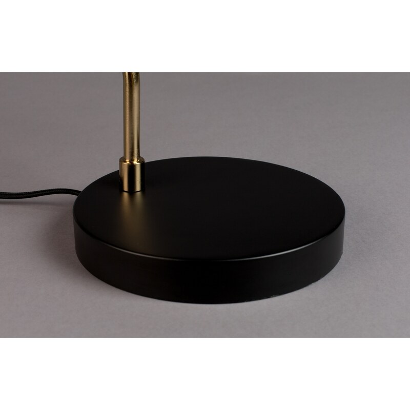 Černá kovová stolní lampa DUTCHBONE LIAM