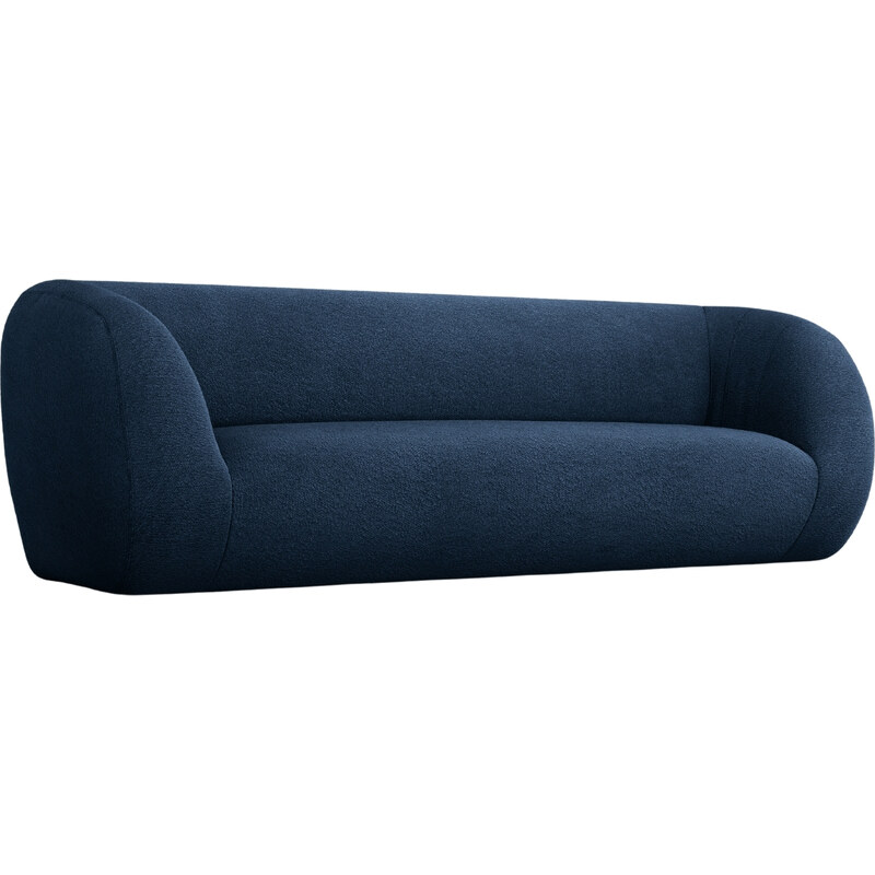 Modrá bouclé třímístná pohovka Cosmopolitan Design Essen 230 cm