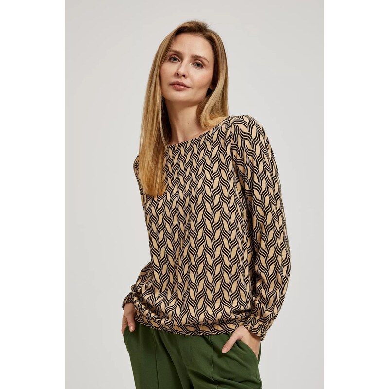 Marisse Womens Shirt L-Ko-4305 Beige 108371202
