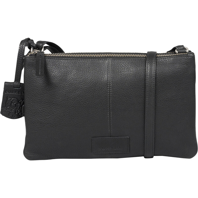 Dámská crossbody kožená kabelka Burkely Hanje - černá 89964463