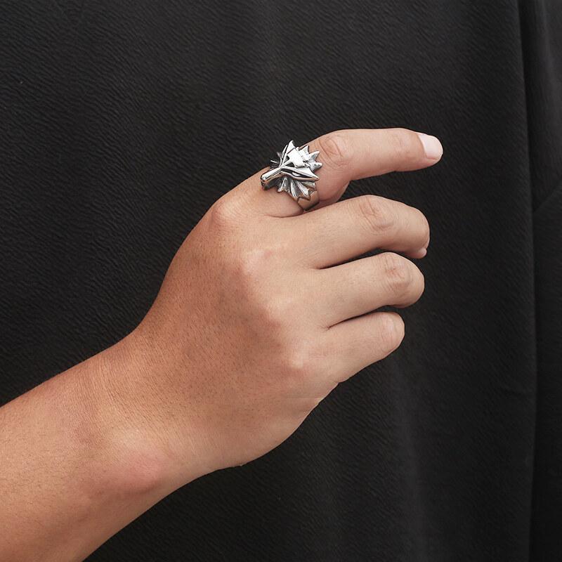 Royal Fashion pánský prsten Vlk KR106165-KJX