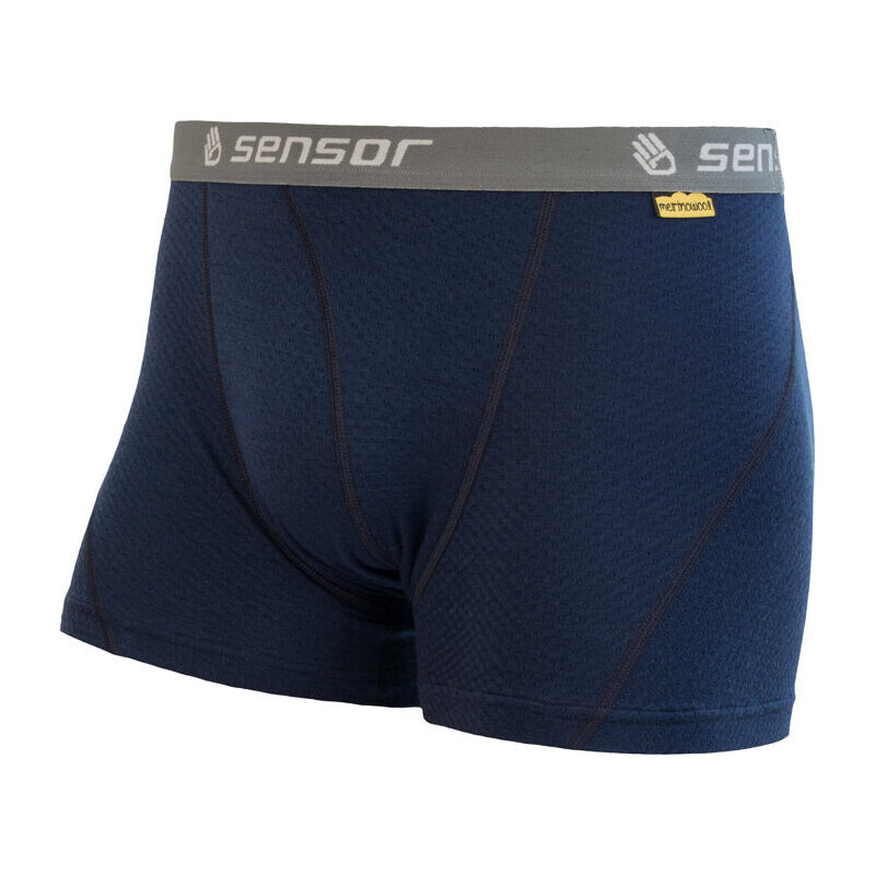 Pánské merino boxerky SENSOR df tm. modrá 117113696