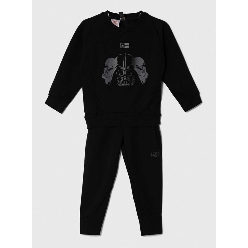 Dětská tepláková souprava adidas x Star Wars černá barva