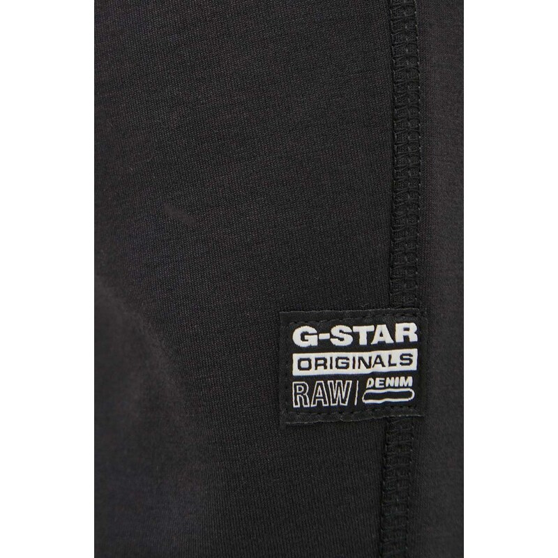 Tepláky G-Star Raw černá barva, s potiskem