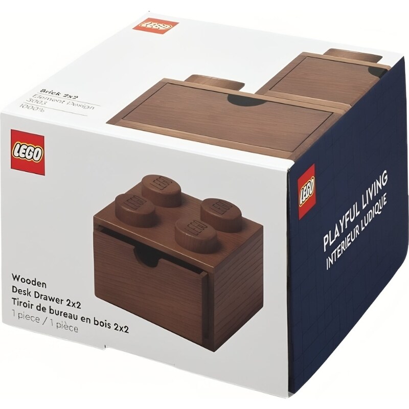 Lego Tmavý dubový úložný box LEGO Storage 16 x 15 cm