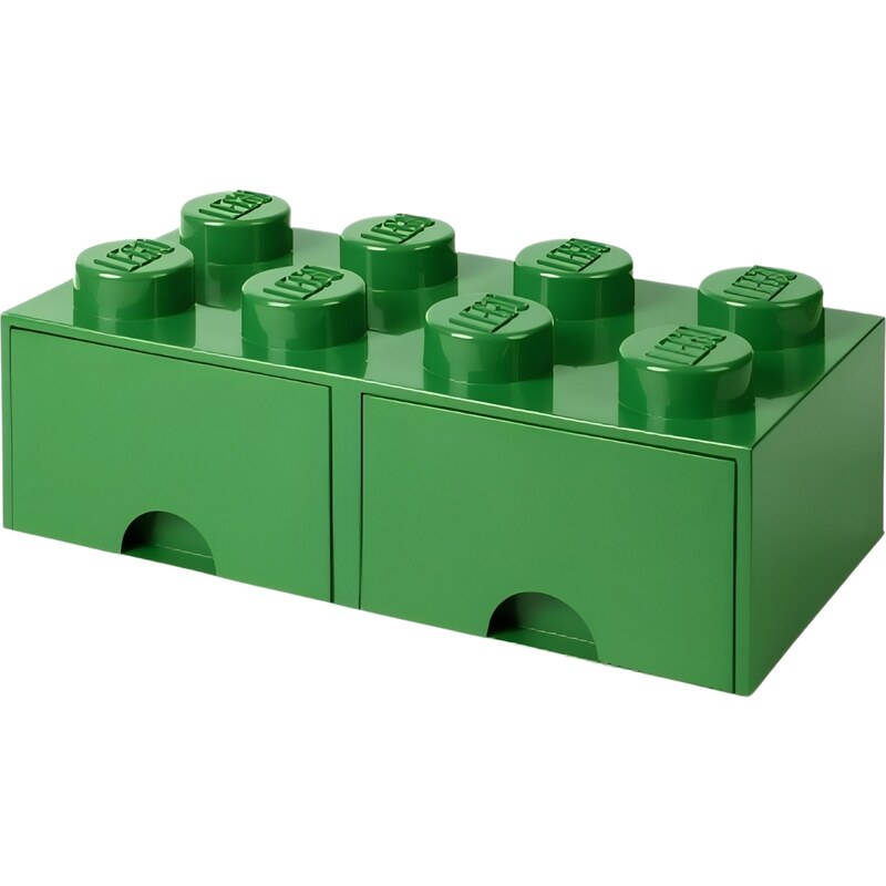 Lego Tmavě zelený úložný box LEGO Storage 25 x 50 cm