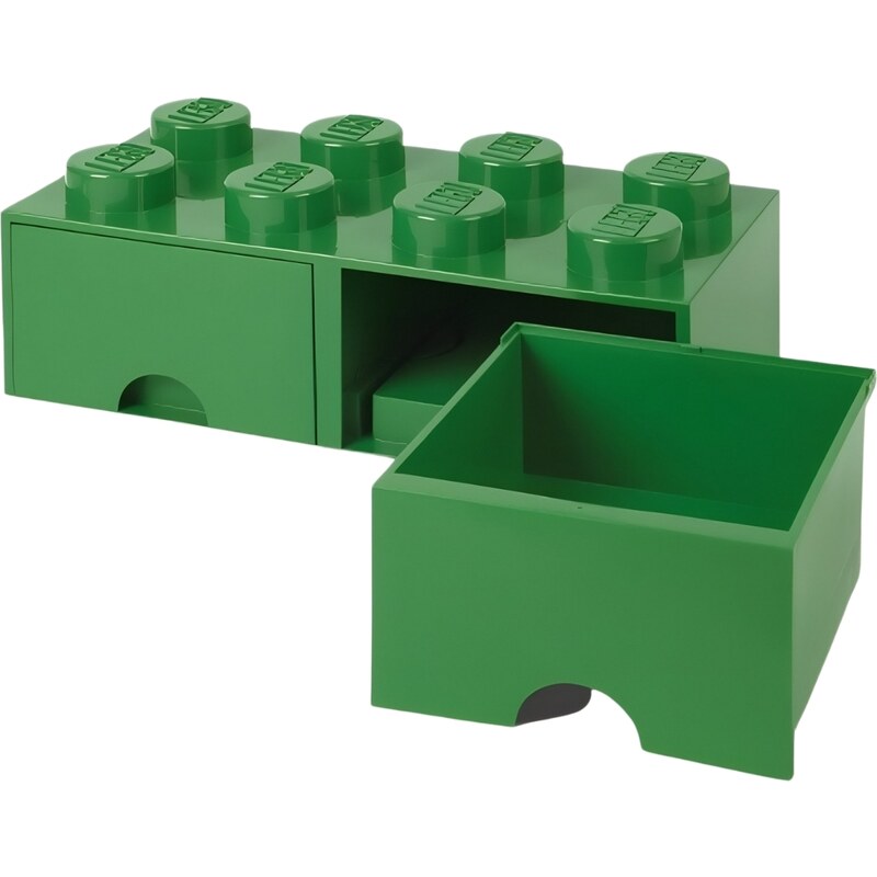 Lego Tmavě zelený úložný box LEGO Storage 25 x 50 cm